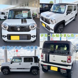 ハスラー試乗車にオプション品を取り付けました！